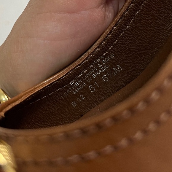 Tory Burch Tan New Janey Leather Block Heel Pump 6.5 - Picture 8 of 11